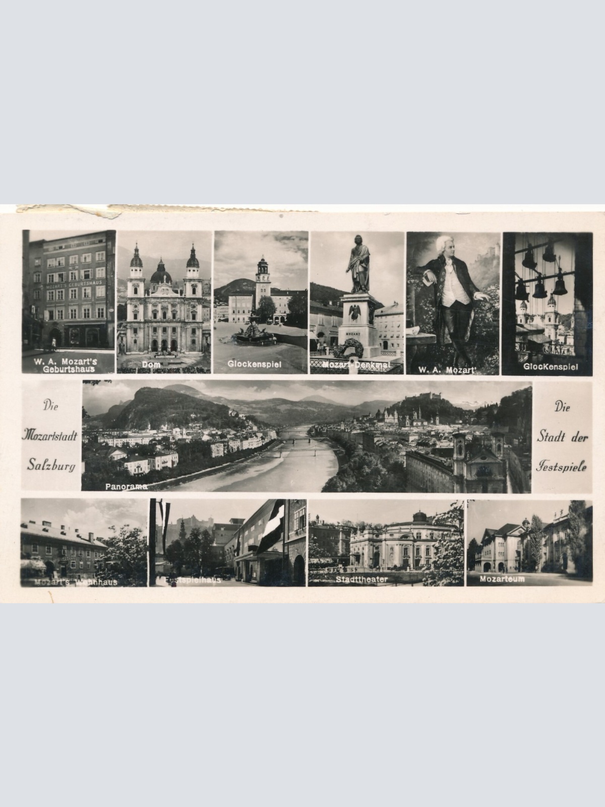 AK, Mozartstadt Salzburg, Ansichtskarte (S4448)