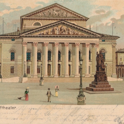 AK, München, Hoftheater, Bayern, Ansichtskarte (S4452)