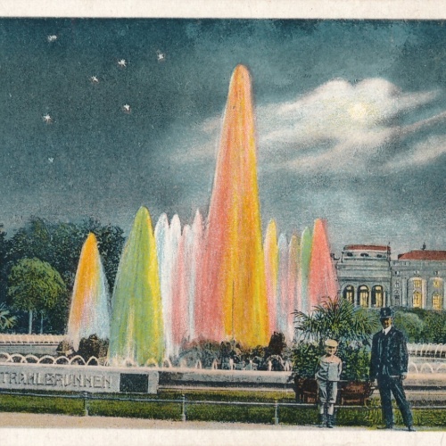 AK, Wien, Schwarzenbergplatz mit Leuchtbrunnen, Ansichtskarte (S4463)