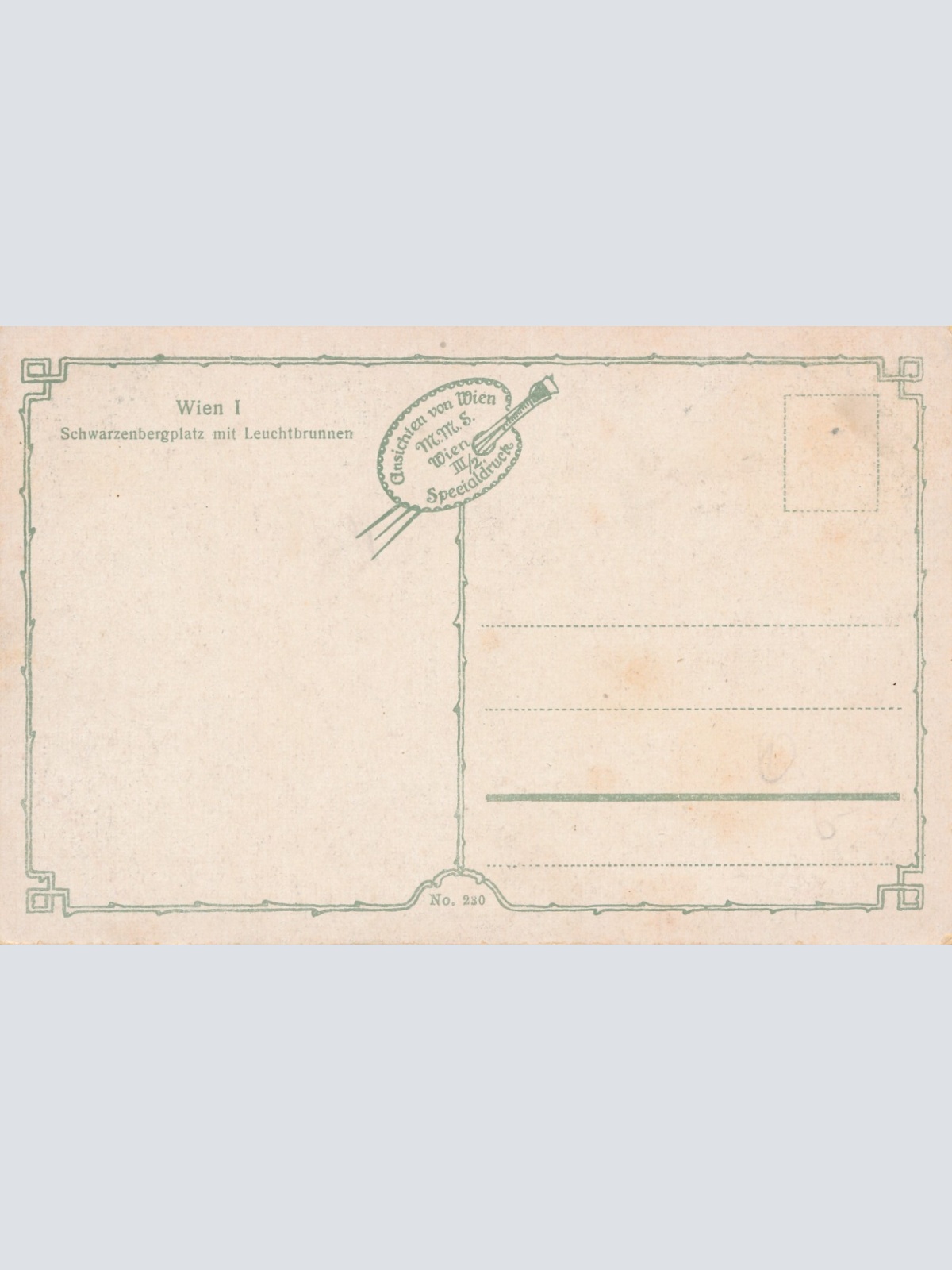 AK, Wien, Schwarzenbergplatz mit Leuchtbrunnen, Ansichtskarte (S4463)