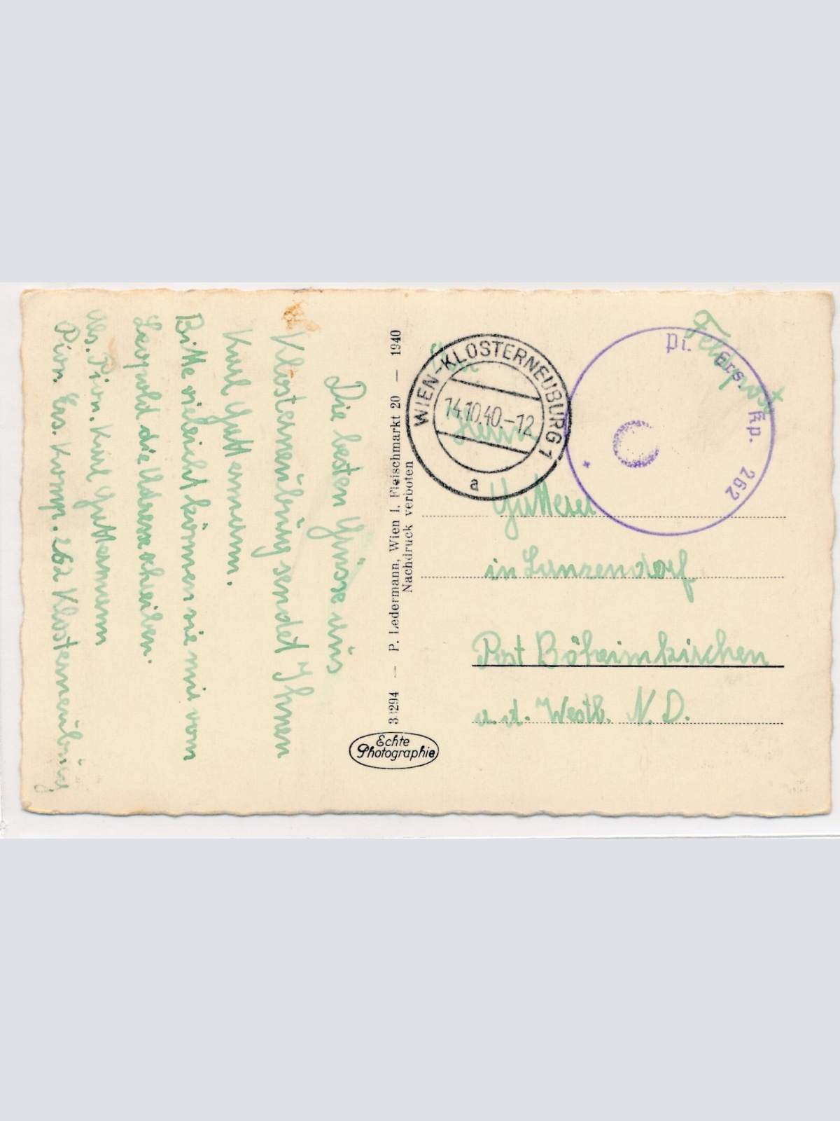 AK, Wien, Klosterneuburg, Ansichtskarte (S4469)