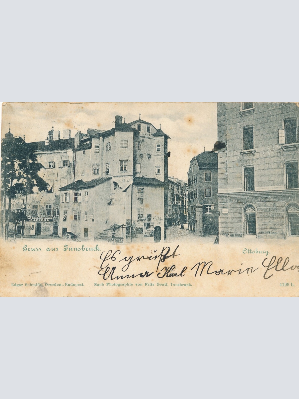 AK, Innsbruck, Ottoburg, Tirol, Ansichtskarte (S4486)