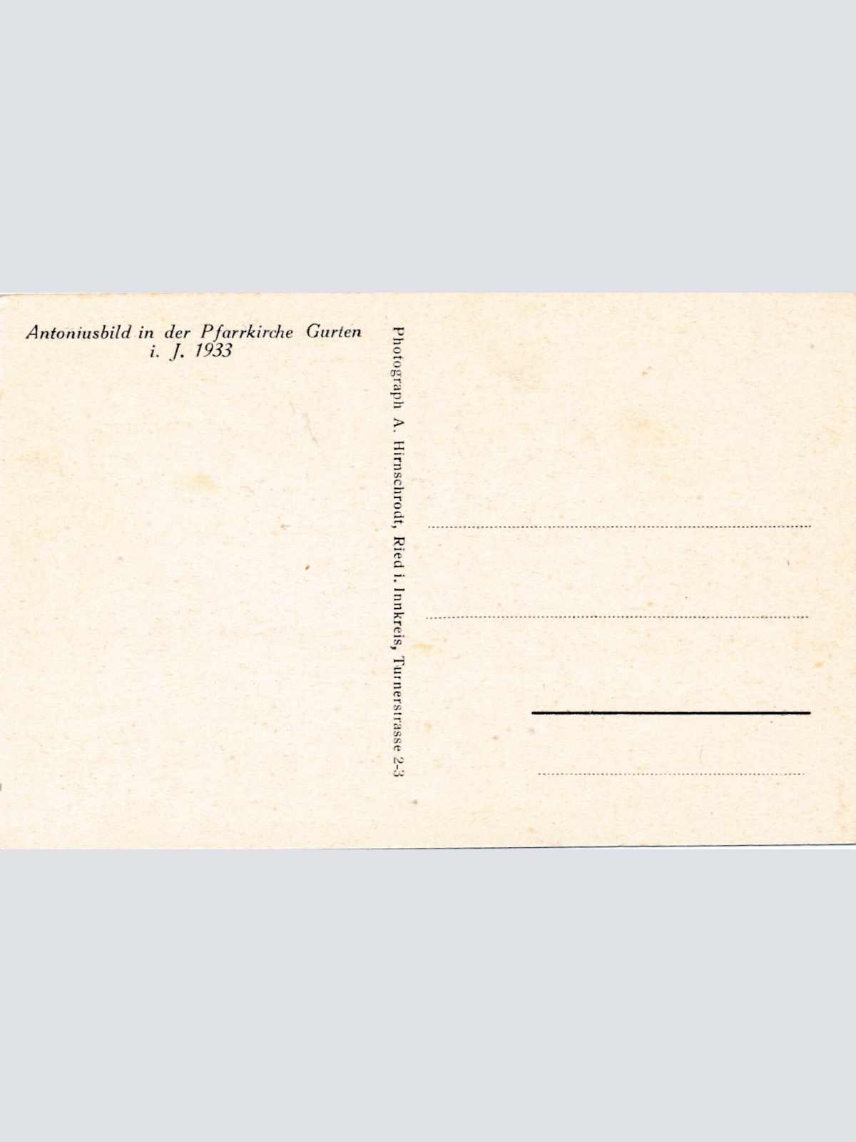 AK, Antoniusbild in der Pfarrkirche Gurten, Oberösterreich Ansichtskarte (S4505)