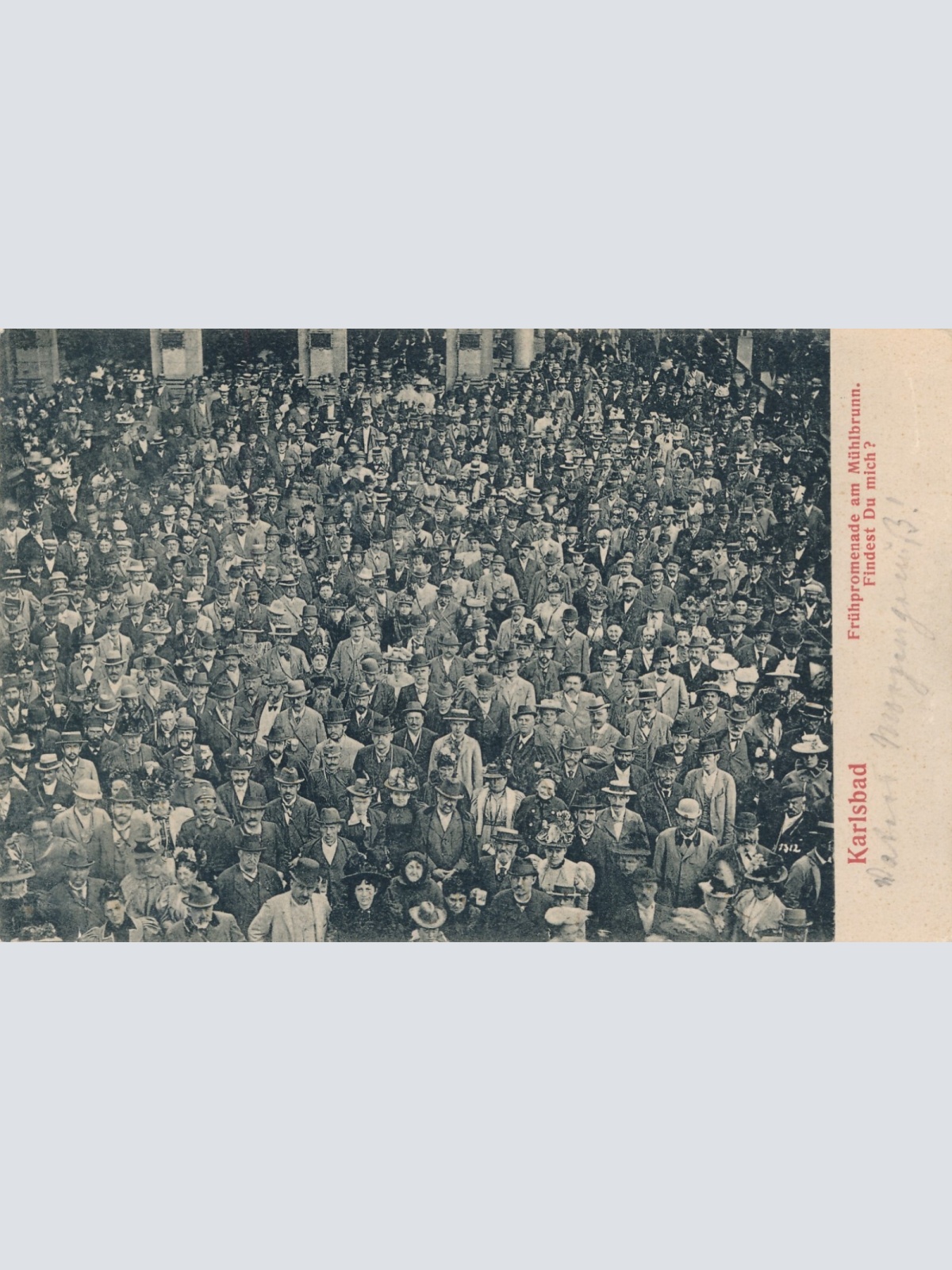 AK, Karlsbad, Frühpromenade am Mühlbrunn, Ansichtskarte (S4517)