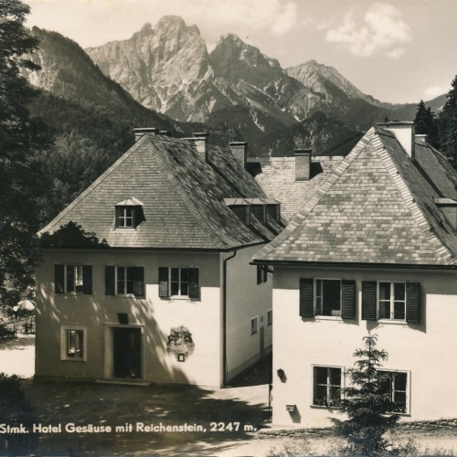 AK aus Gstatterboden mit Hotel Gesäuse Steiermark (13663)