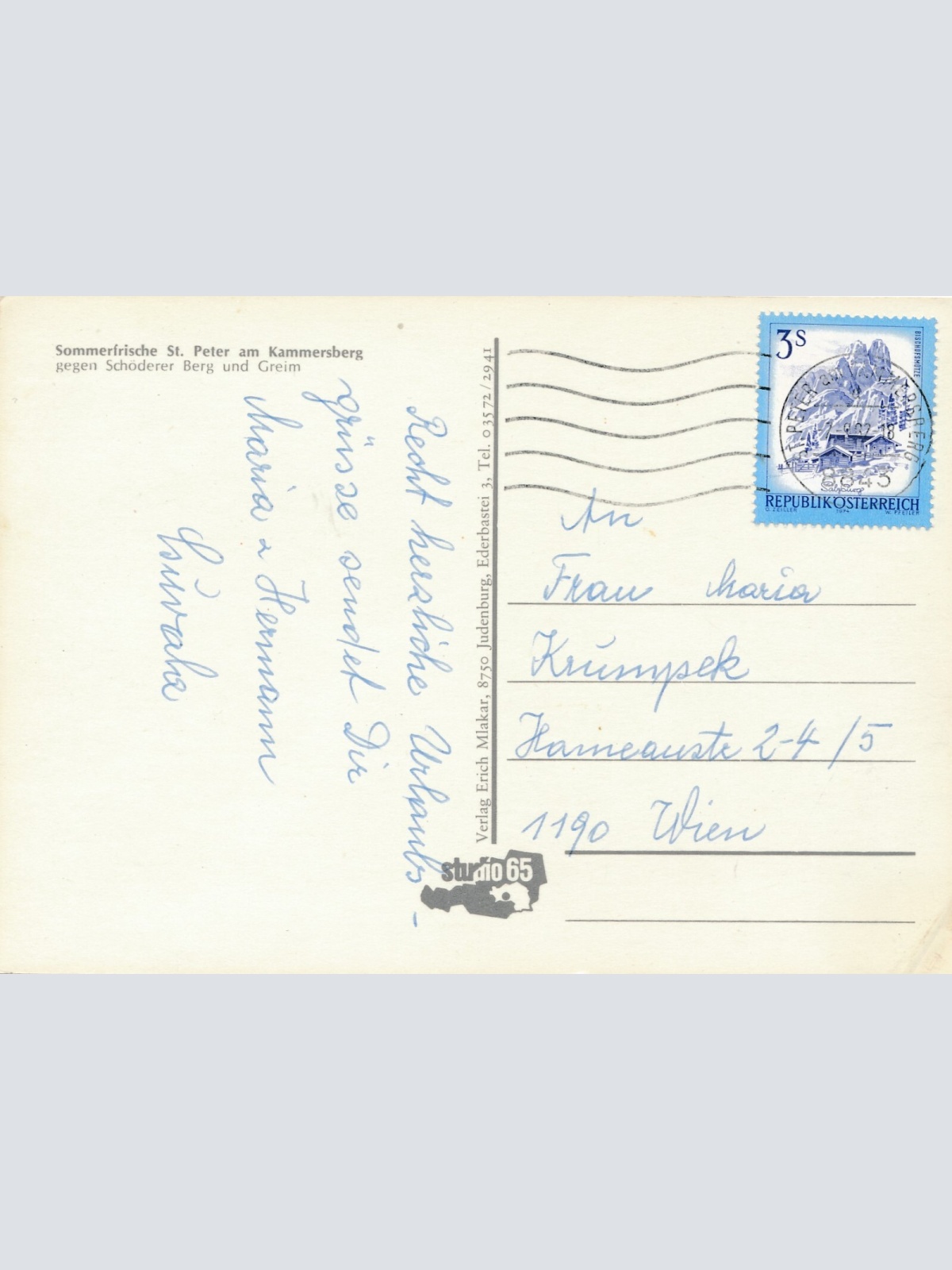 AK, Sankt Peter am Kammersberg, Steiermark, Ansichtskarte (S4531)
