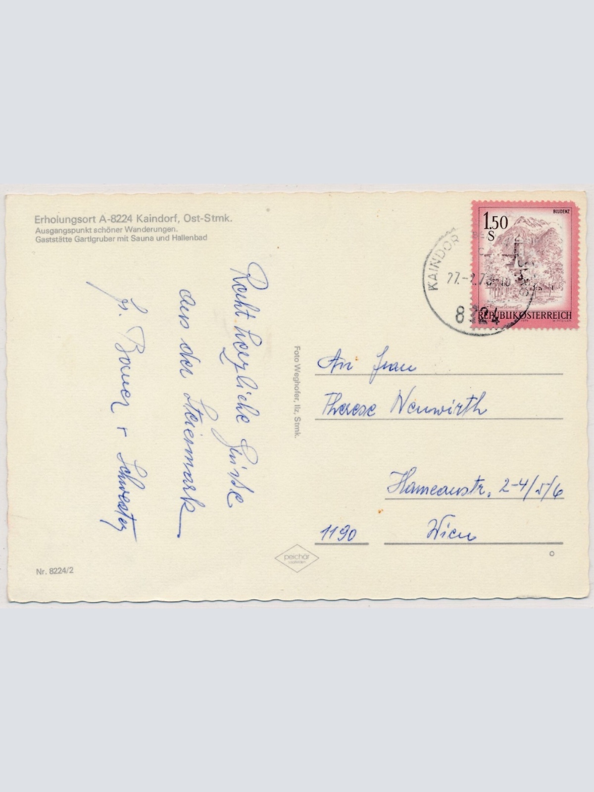 AK, Kaindorf, Steiermark, Ansichtskarte (S4536)