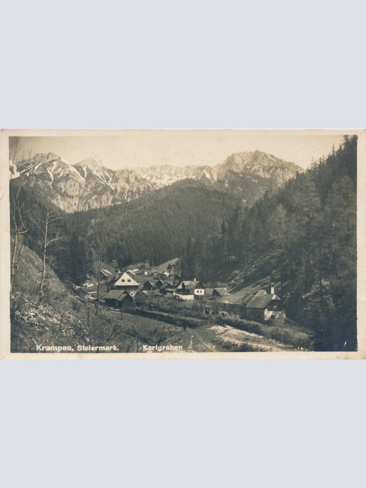 AK, Krampen, Karlgraben, Steiermark, Ansichtskarte (S4554)