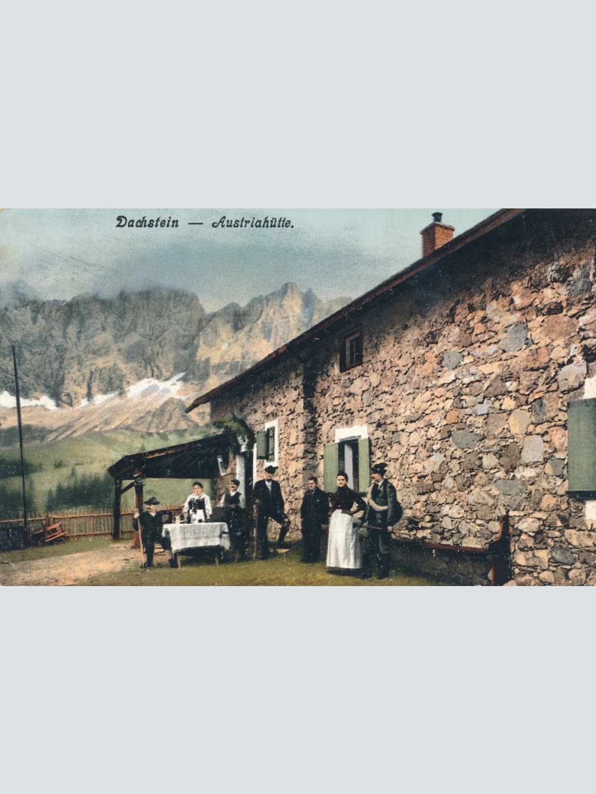 AK am Dachstein Austriahütte Steiermark Ansichtskarte (14082)