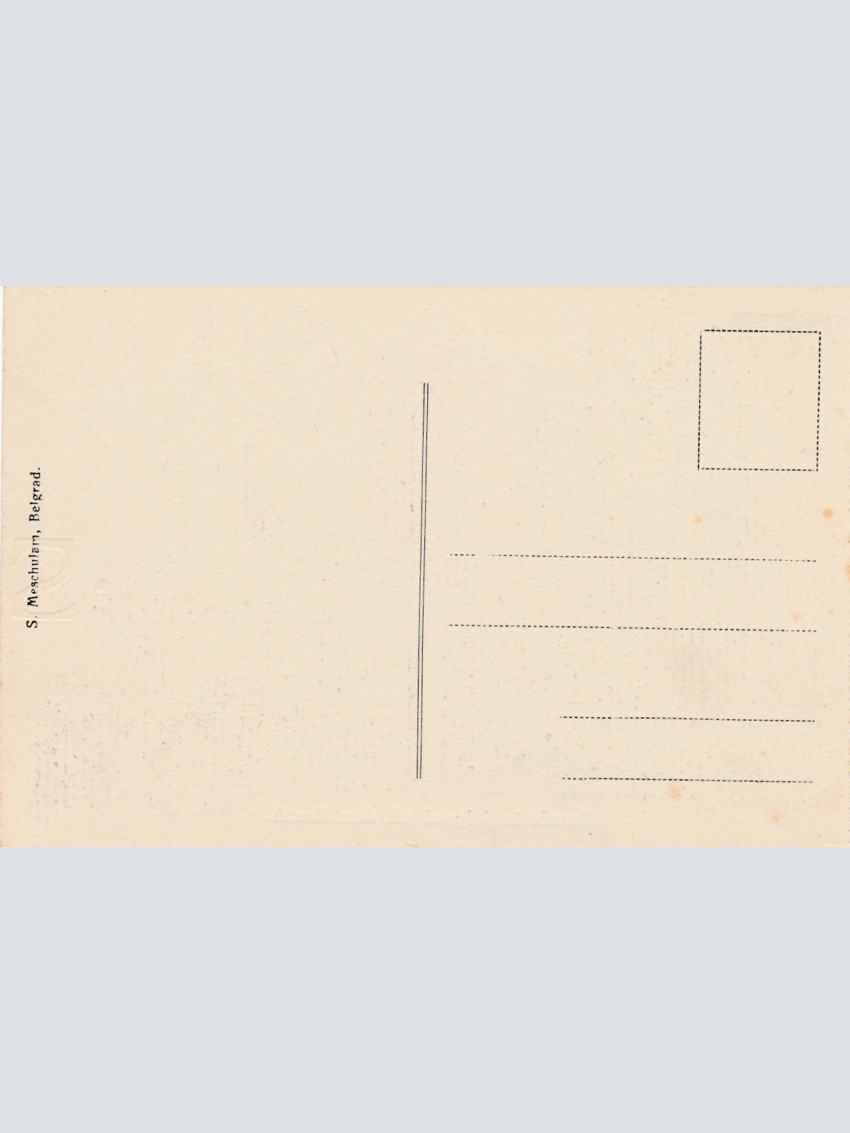 AK aus Belgrad Straßenansicht mit dem Konak Serbien Ansichtskarte (13913)