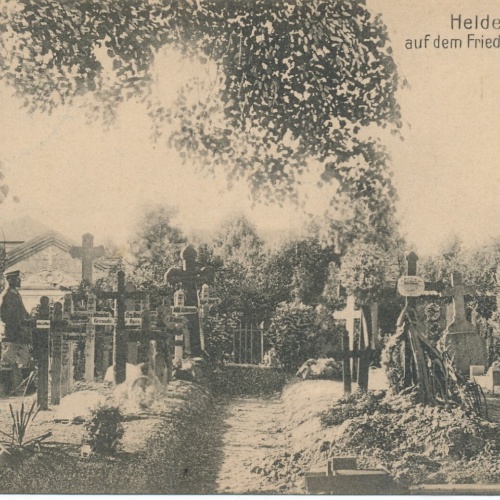 AK Heldengräber auf dem Friedhof in Vouziers Ansichtskarte (13892)