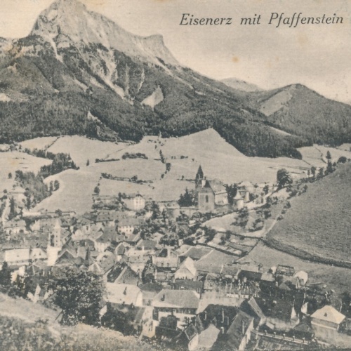 AK aus Eisenerz mit Pfaffenstein Steiermark Ansichtskarte (14115)