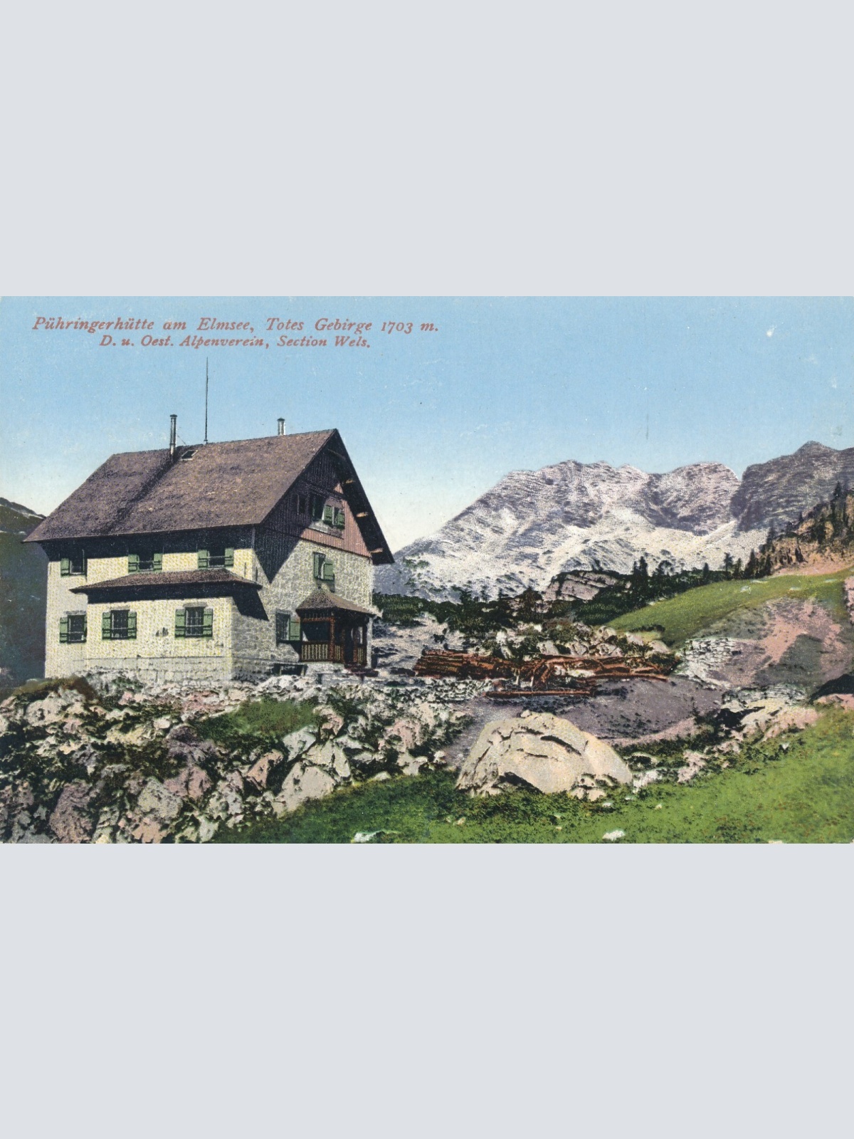 AK von der Pühringerhütte am Elmsee Steiermark Ansichtskarte (14116)