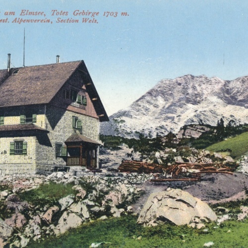 AK von der Pühringerhütte am Elmsee Steiermark Ansichtskarte (14116)