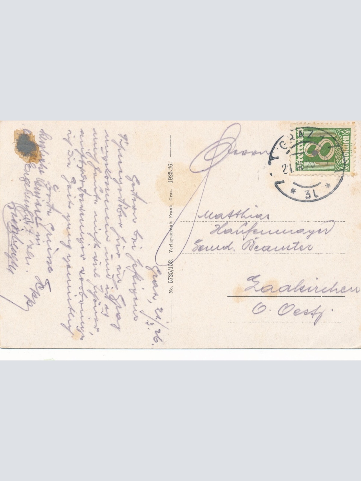 AK aus Graz Steiermark Ansichtskarte (14118)