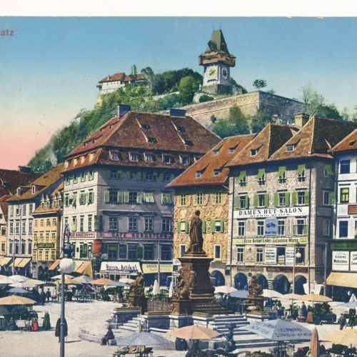 AK aus Graz Hauptplatz Steiermark Ansichtskarte (14121)