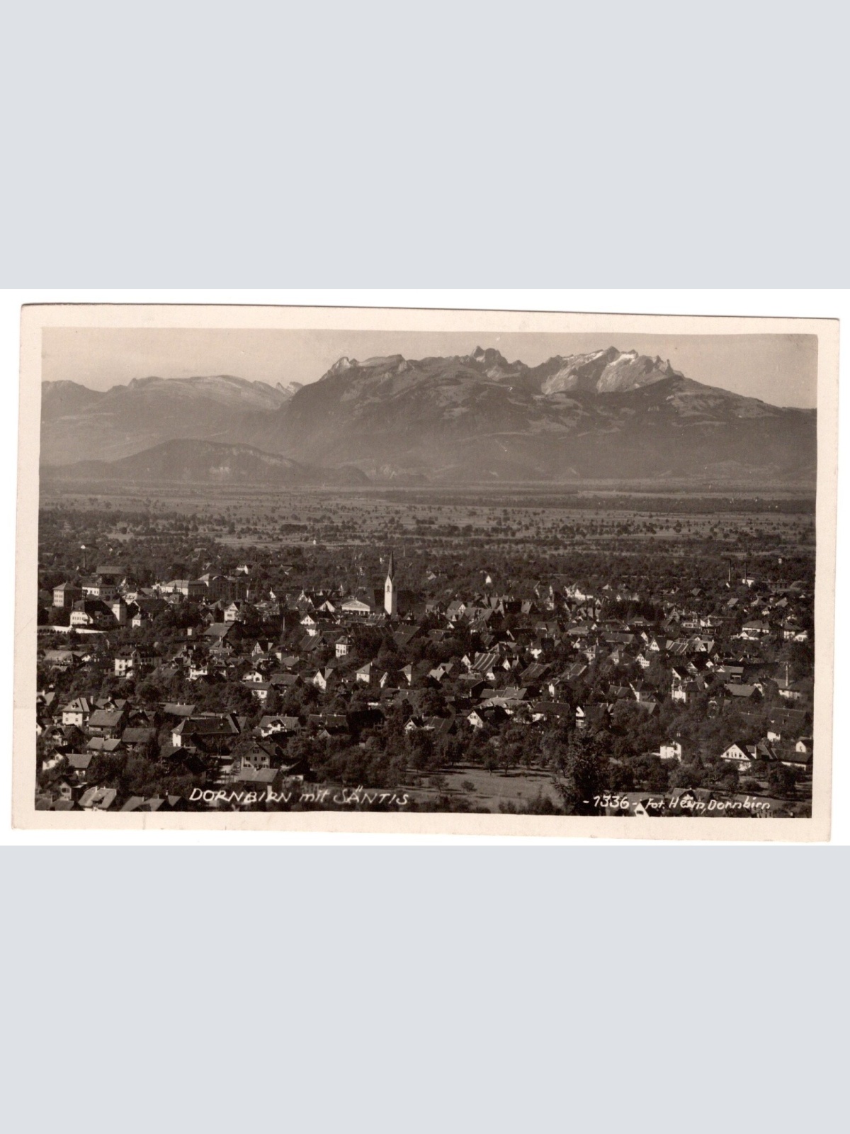 AK, Dornbirn mit Säntis, Vorarlberg (S4589)