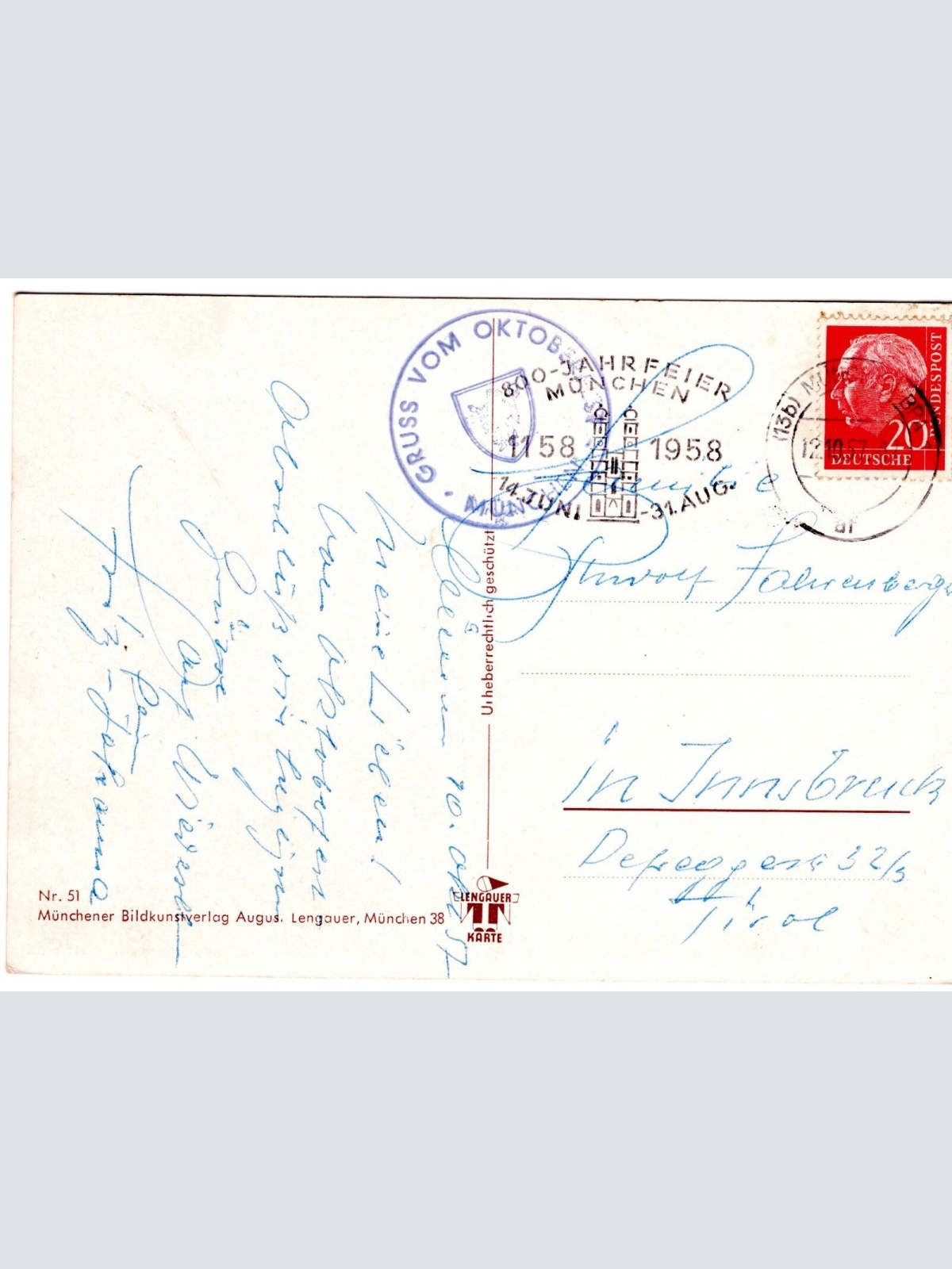 AK, Gruß vom Oktoberfest, München, Bayern (S4596)