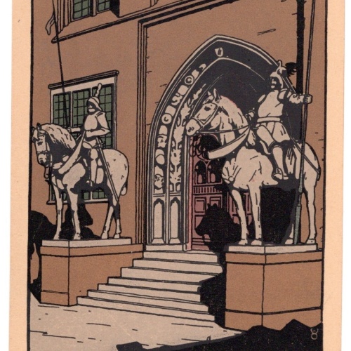 AK, Bremen - Ritter vor dem Rathaus (S4598)
