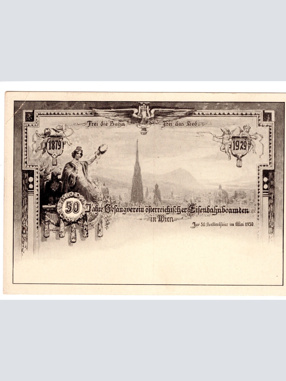 AK, 50 Jahre Gesangverein österreichischer Eisenbahnbeamten, Wien (S4615)