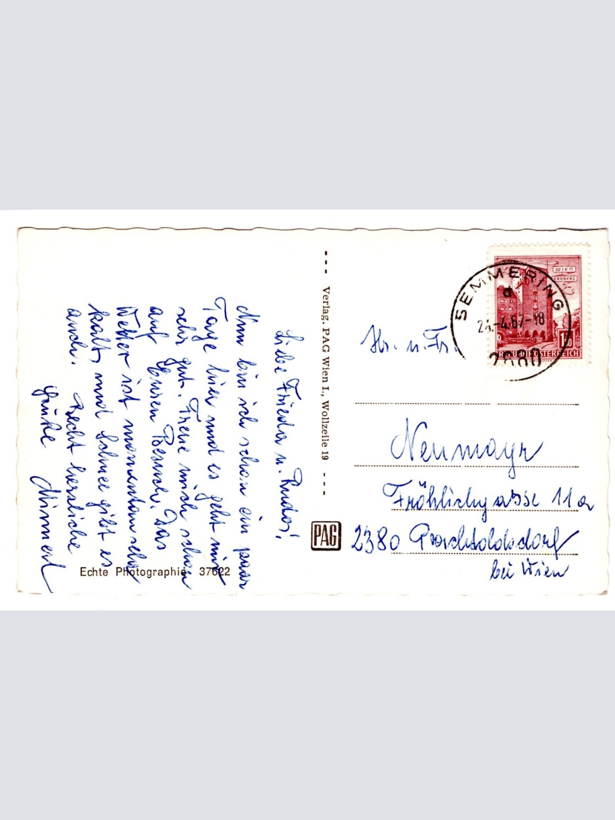 AK, Semmering Heim Sonnwendhof, Niederösterreich (S4624)