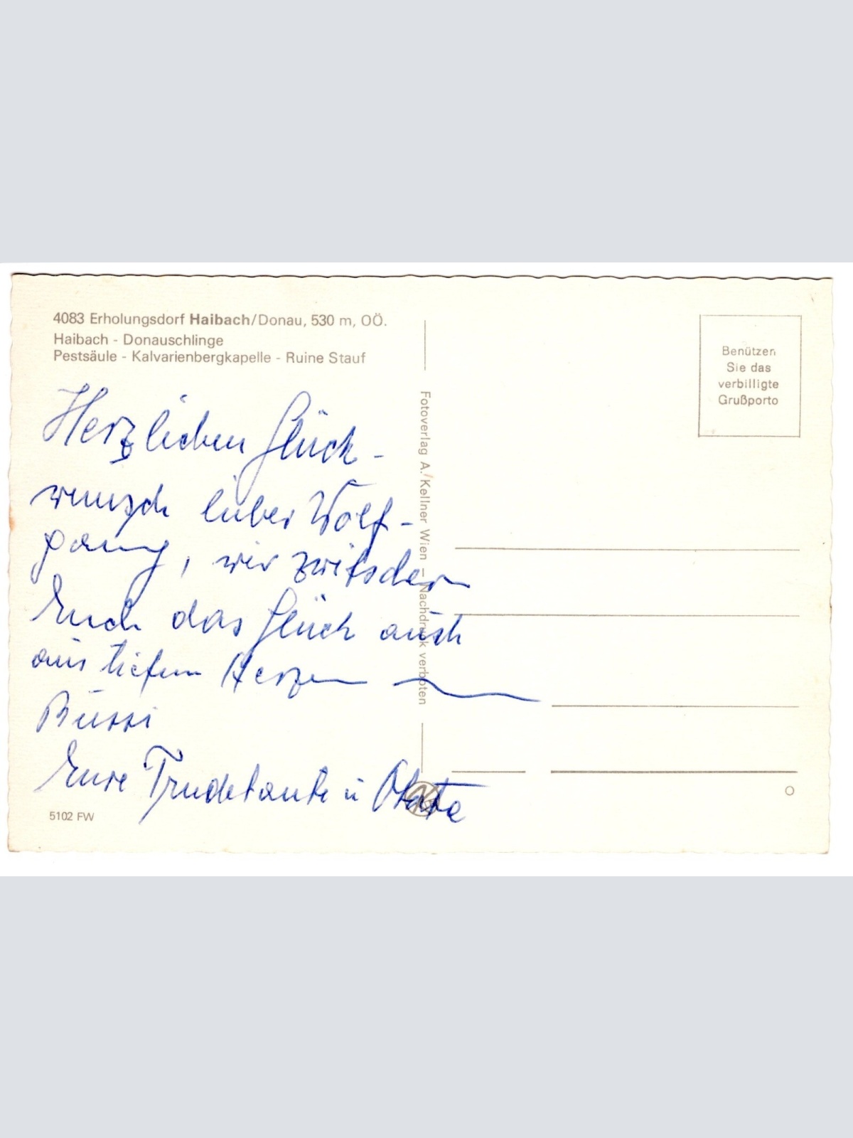 AK, Grüße aus Haibach ob der Donau, Oberösterreich (S4631)