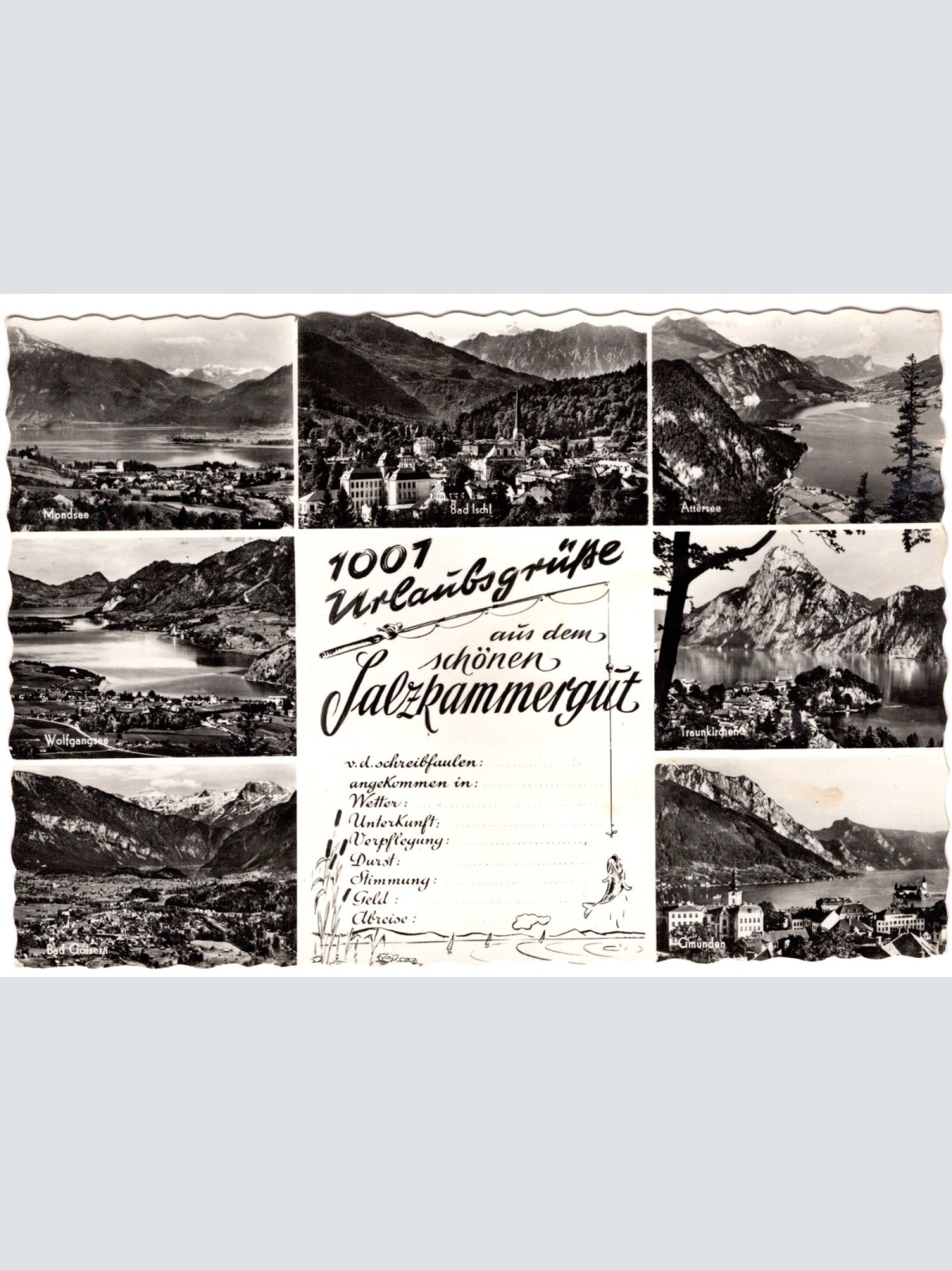 AK, Urlaubsgrüße aus dem Salzkammergut, Oberösterreich (S4644)