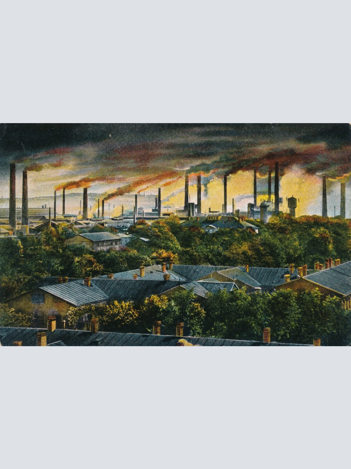 AK aus Mähr Ostrau Witkowitz Hochöfen Tschechoslowakei Ansichtskarte (13951)