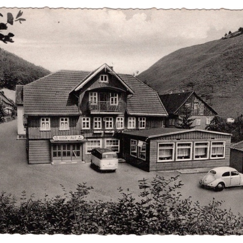 AK, Gasthaus Glückauf, Lerbach im Harz, Niedersachsen,  Ansichtskarte (S4724)