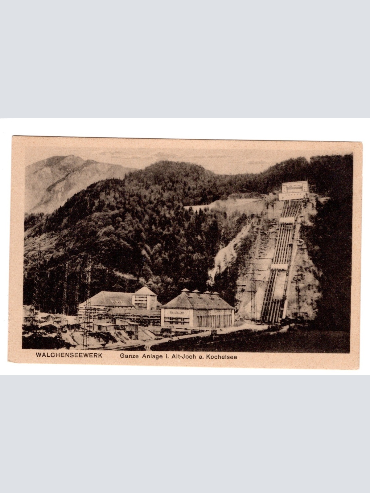 AK, Walchenseewerk, Kochel am See, Bayern,  Ansichtskarte (S4728)