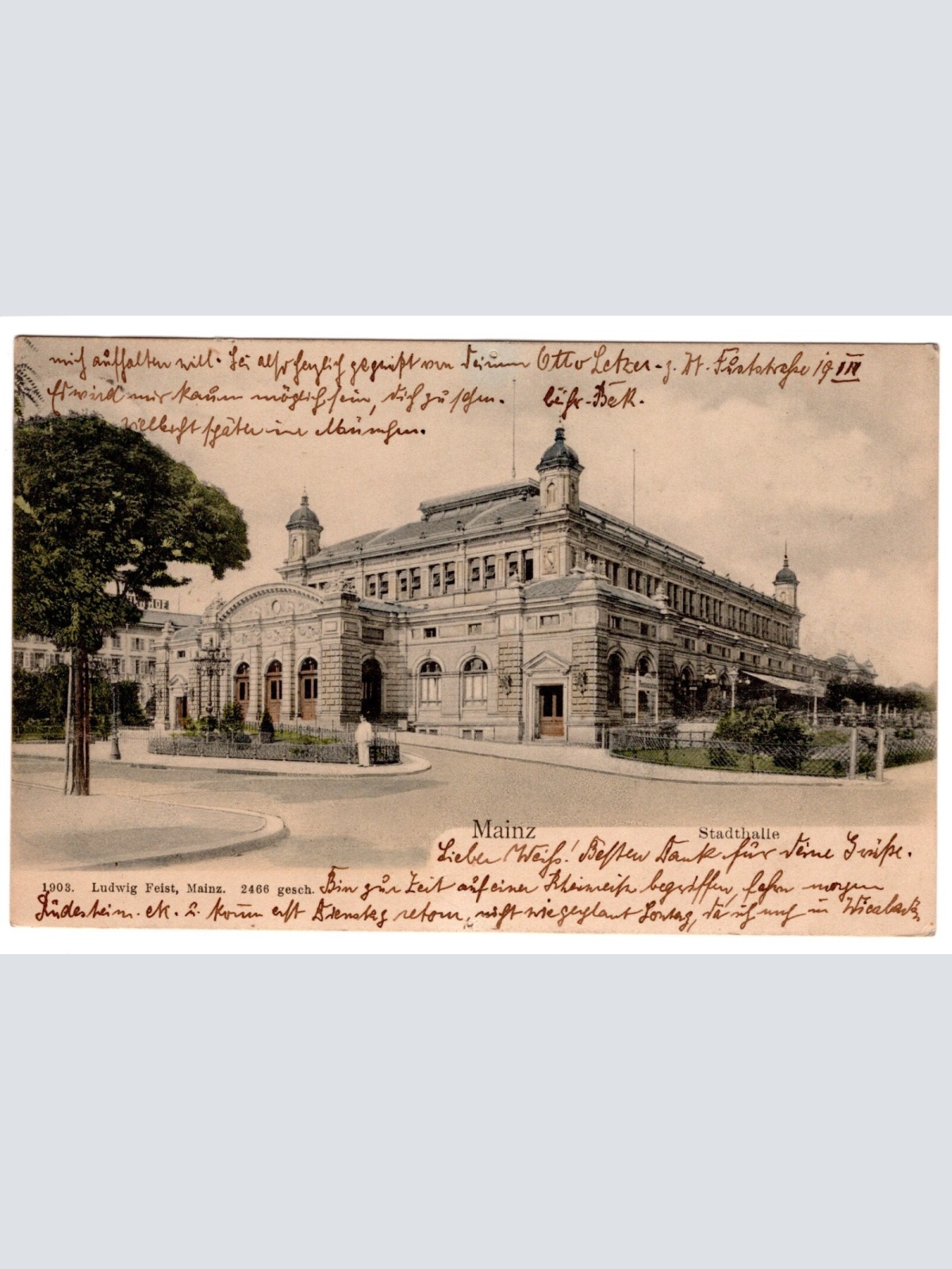 AK, Mainz, Stadthalle, Rheinland-Pfalz,  Ansichtskarte (S4734)