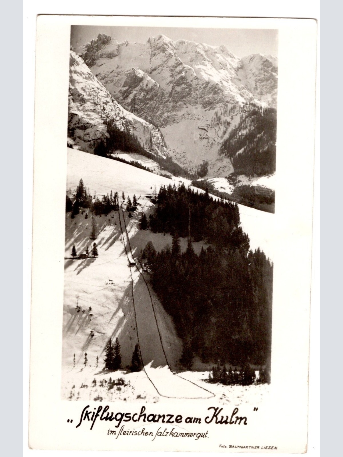 AK, Skiflugschanze am Kulm, Steiermark,  Ansichtskarte (S4789)