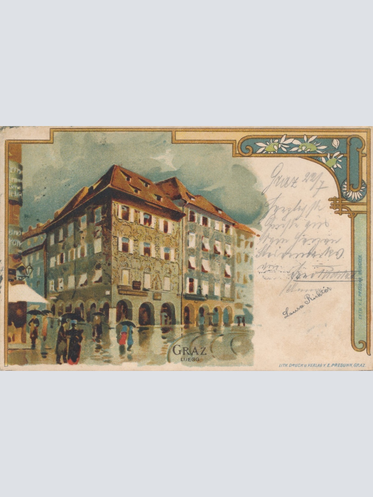 Litho - Karte aus Graz Luegg Ansichtskarte (13997)