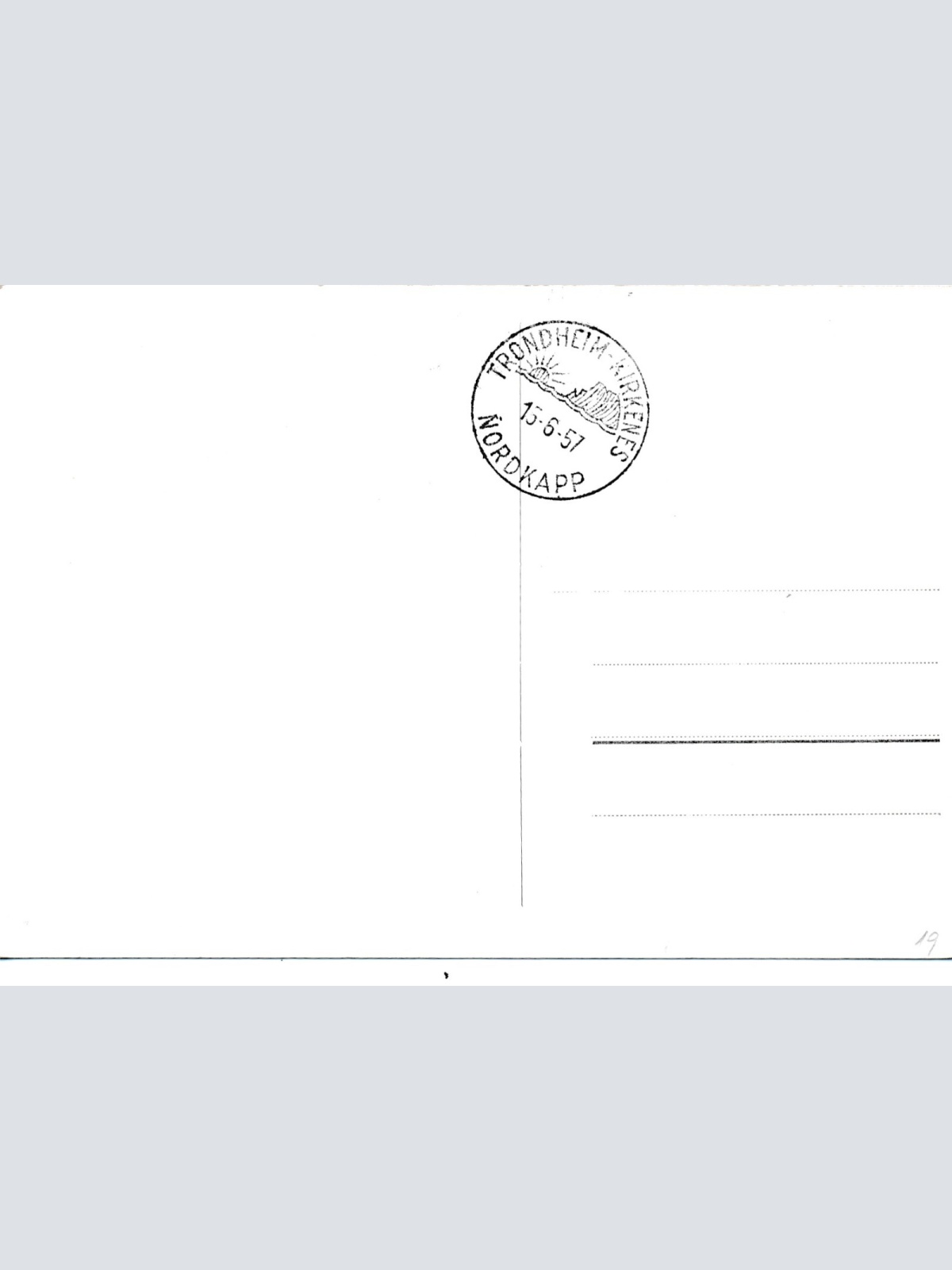 AK von der M / S Nordlys Dampfschiff Ansichtskarte (14165)