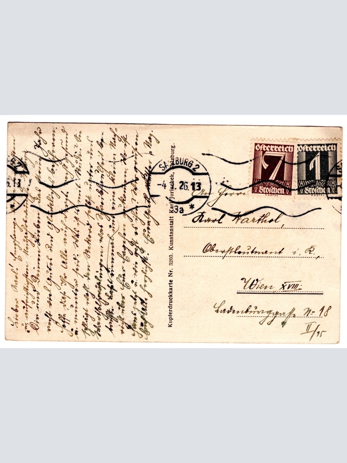 AK, Salzburg vom Kapuzinerberg, Ansichtskarte (S4820)