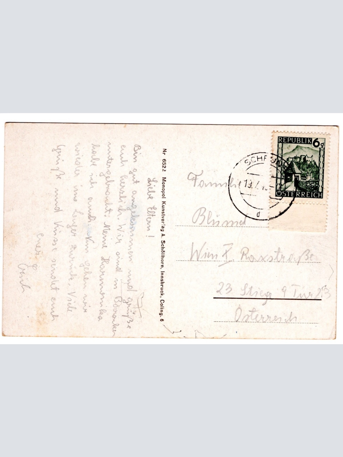 AK, Schruns, Vorarlberg, Ansichtskarte (S4919)