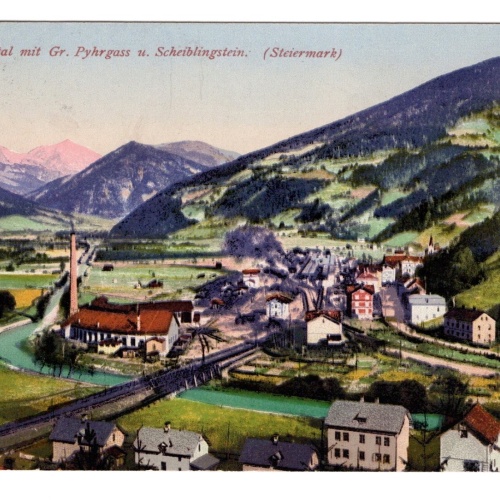 AK, Selztal mit Gr. Pyhrgass u. Scheiblingstein Steiermark Ansichtskarte (S4988)