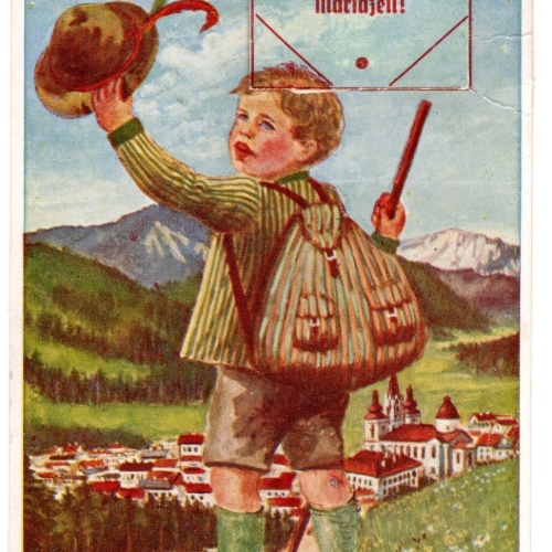 AK, An schön Gruaß aus Mariazell, Steiermark, Ansichtskarte (S4993)