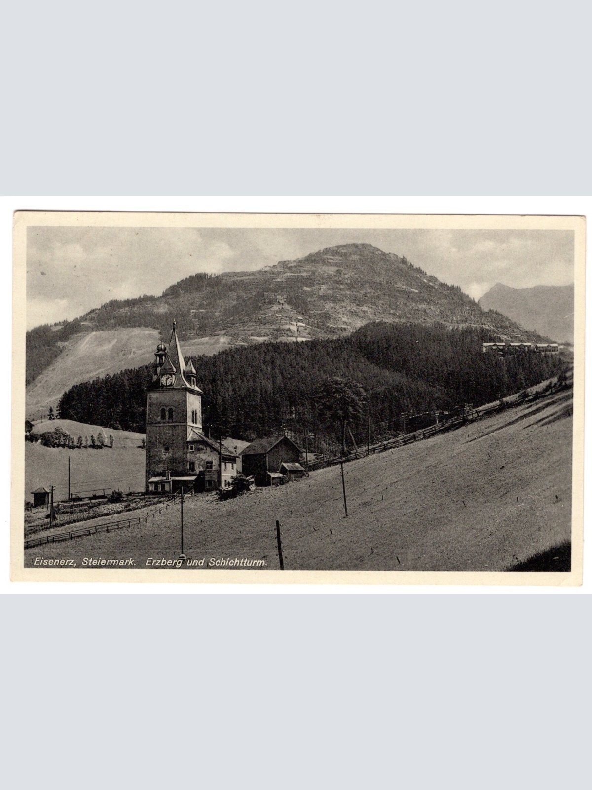 AK, Eisenerz, Erzberg und Schichtturm, Steiermark, Ansichtskarte (S4994)
