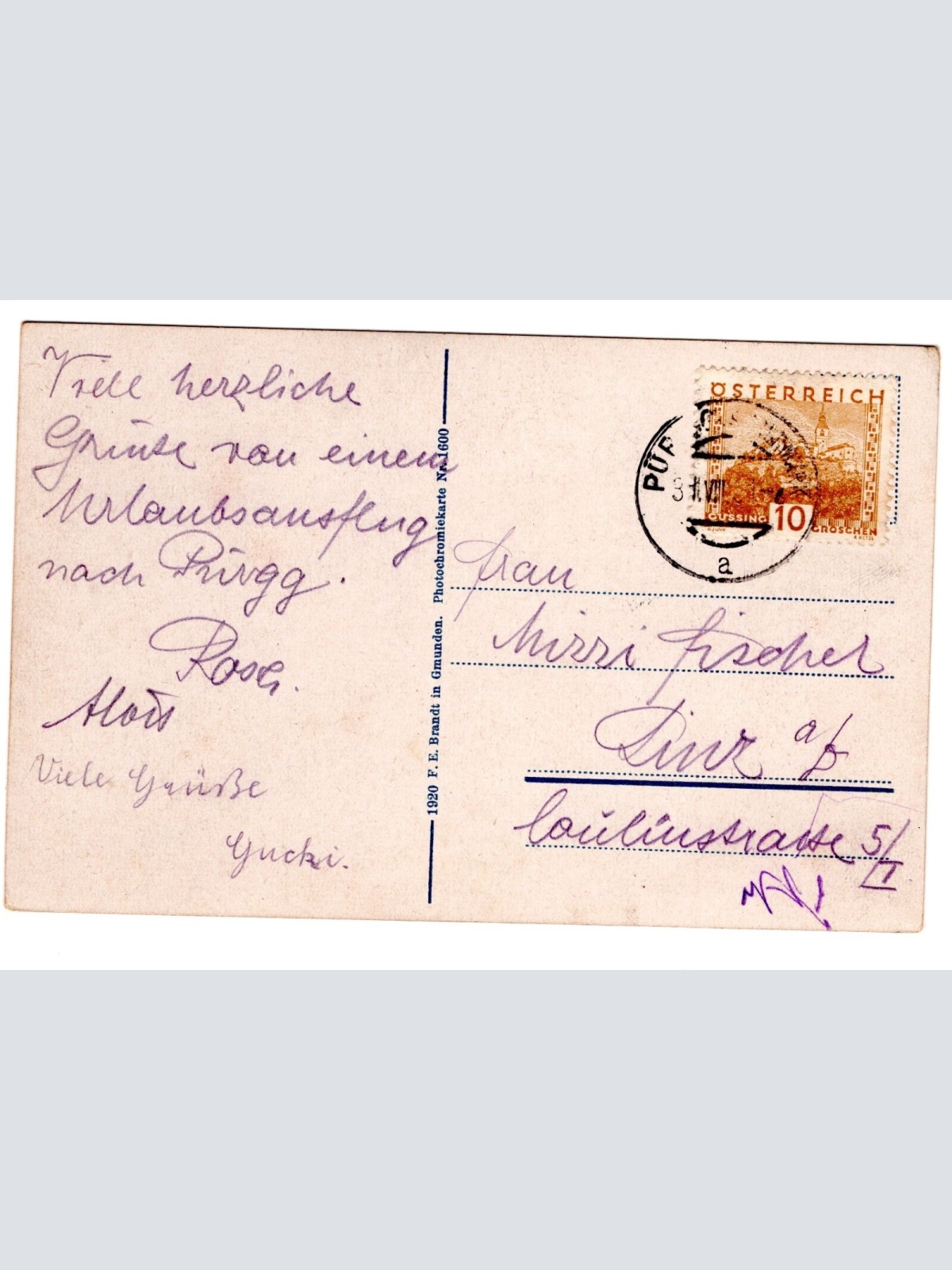 AK, Pürgg mit dem Grimming, Steiermark, Ansichtskarte (S4995)