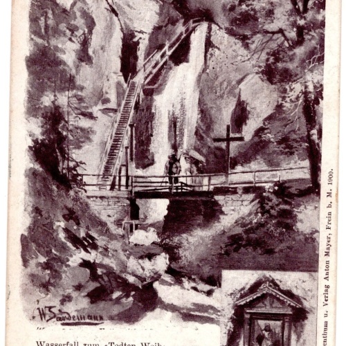 AK, Wasserfall zum Todten Weib, Steiermark, Ansichtskarte (S4998)