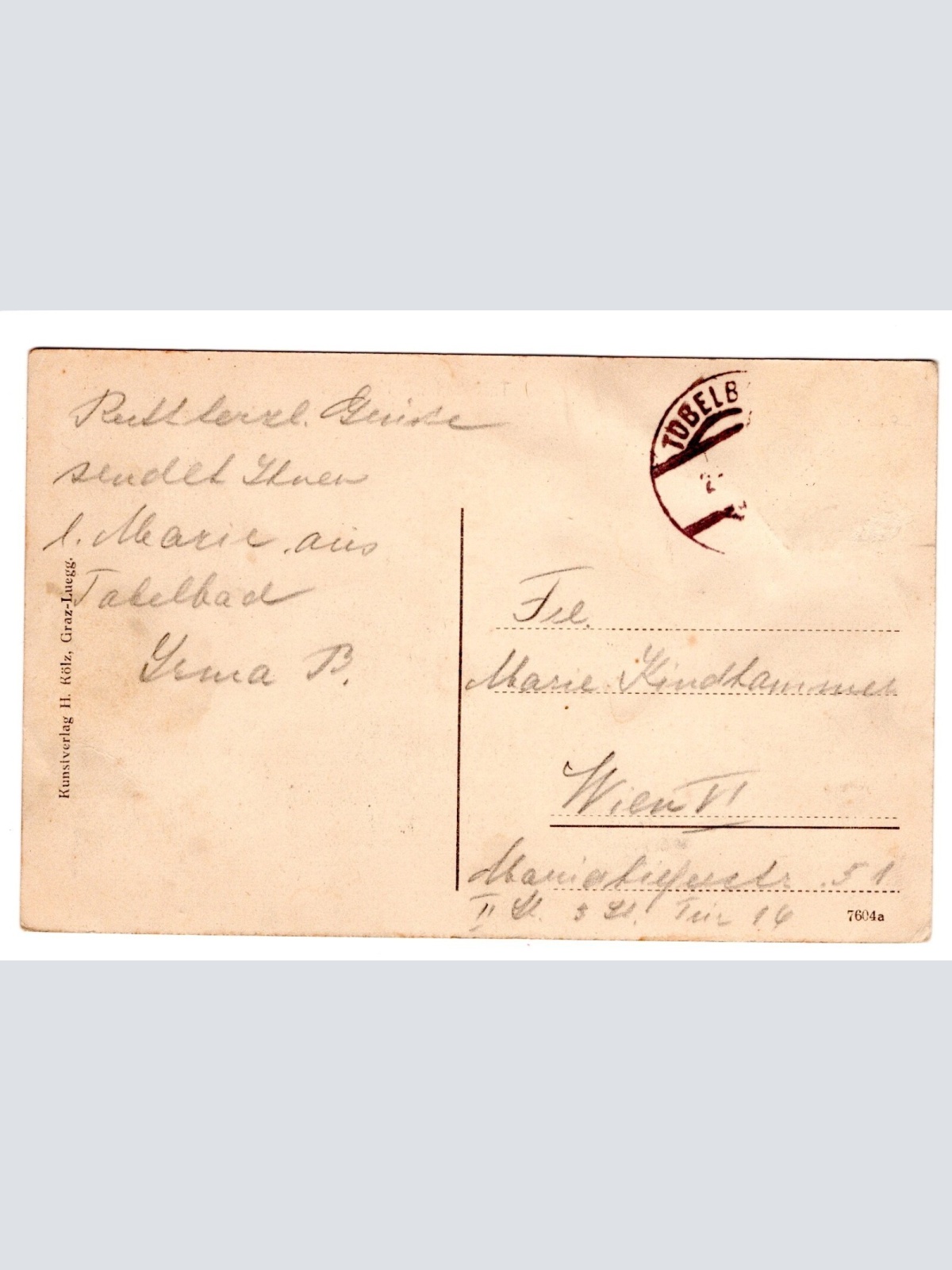 AK, Tobelbad mit Kurhaus, Steiermark, Ansichtskarte (S5014)