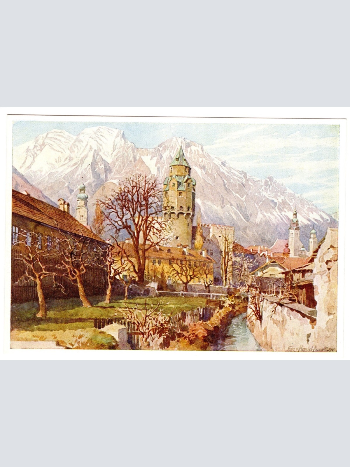 Künstler-AK, Handel-Mazzetti, Nr. 10 Solbad Hall bei Innsbruck (S5024)