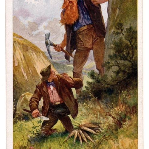 AK, Rübezahl und der Wurzelsammler, Ansichtskarte (S5058)