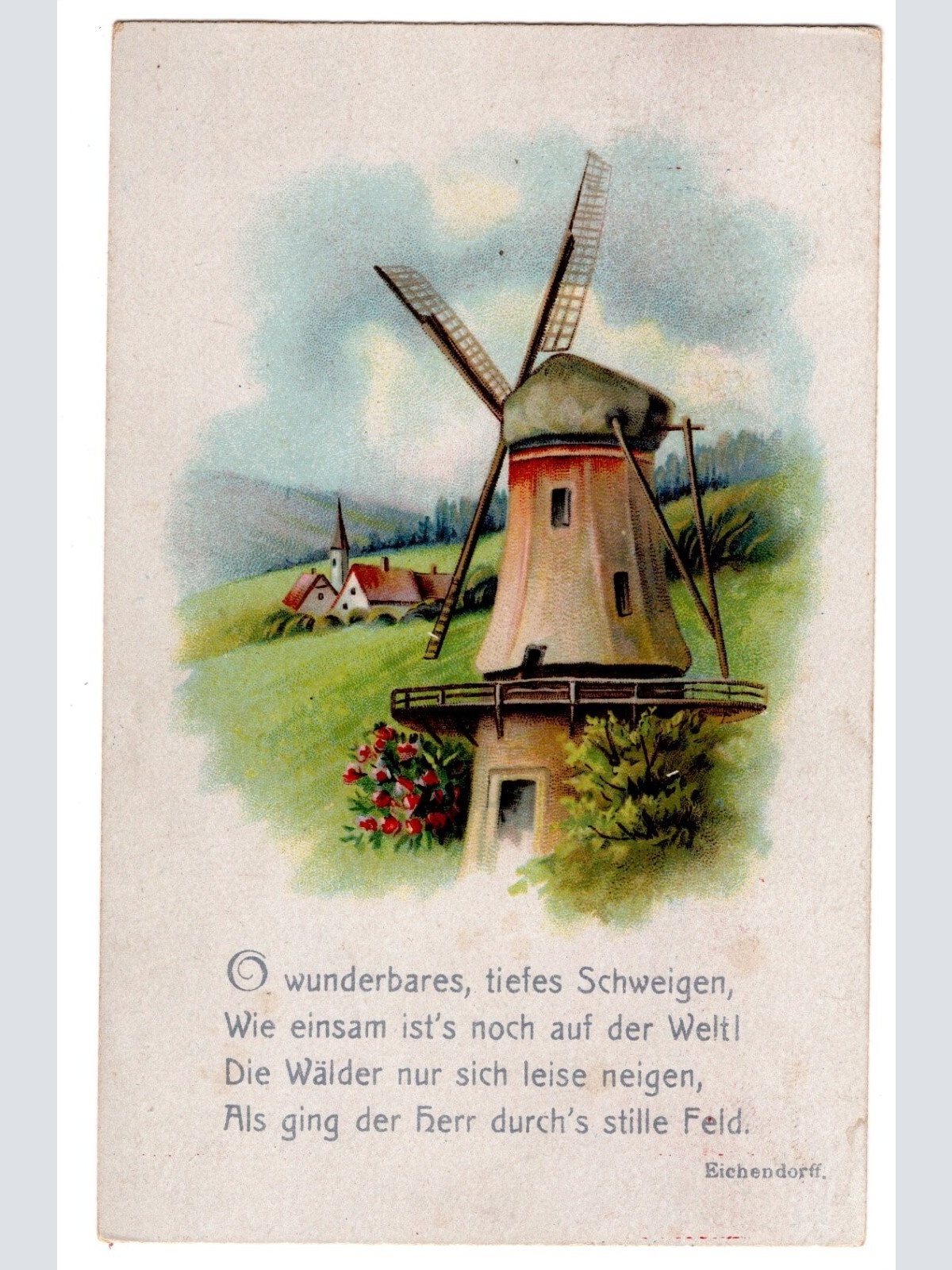 AK, O wunderbares, tiefes Schweigen, Wie einsam ist's , Ansichtskarte (S5067)