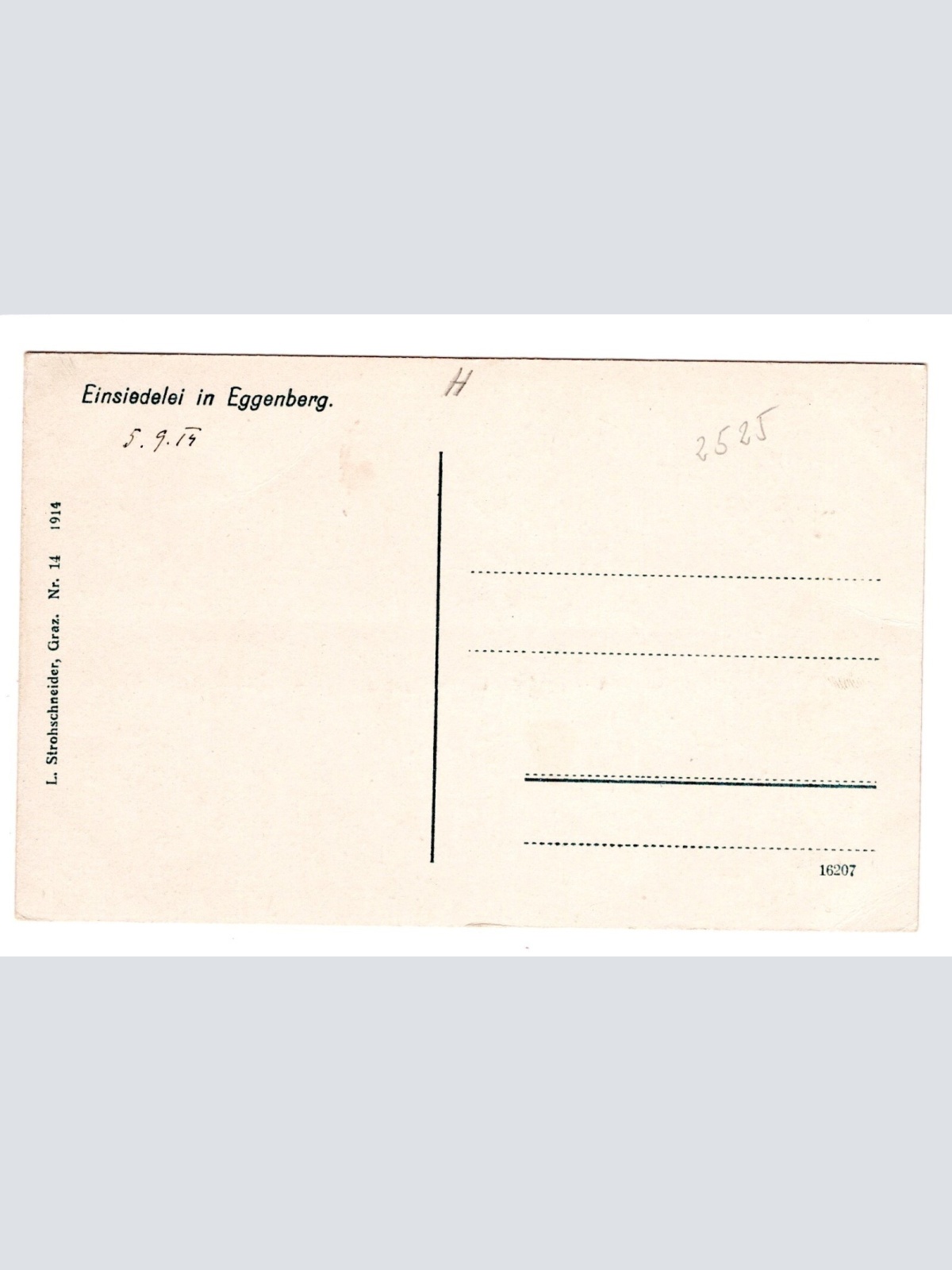 AK, Einsiedelei in Eggenberg, Steiermark, Ansichtskarte (S5089)