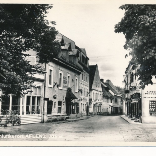 AK aus Aflenz mit Hotel Karlon und weiteren Geschäften Steiermark (14043)