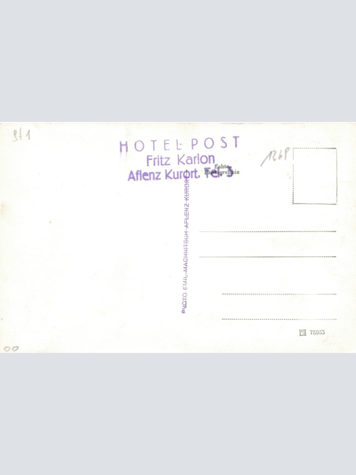 AK aus Aflenz mit Hotel Karlon und weiteren Geschäften Steiermark (14043)