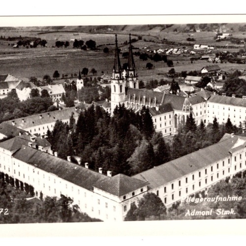AK, Admont, Fliegeraufnahme, Steiermark, Ansichtskarte (S5169)