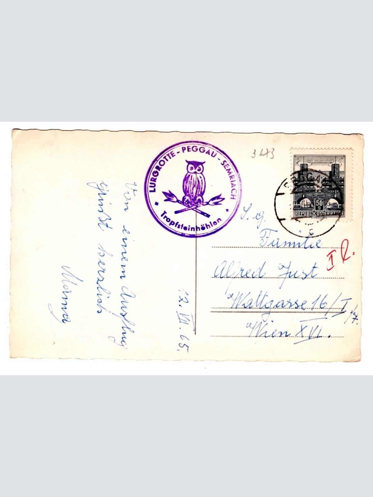 AK, Lurgrotte, Peggau, Prinz, Steiermark, Ansichtskarte (S5184)